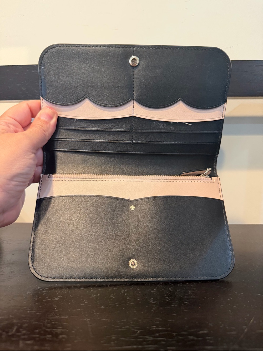 Kate Spade Nadine Medium Clutch Black Wallet - Picture 10 of 14